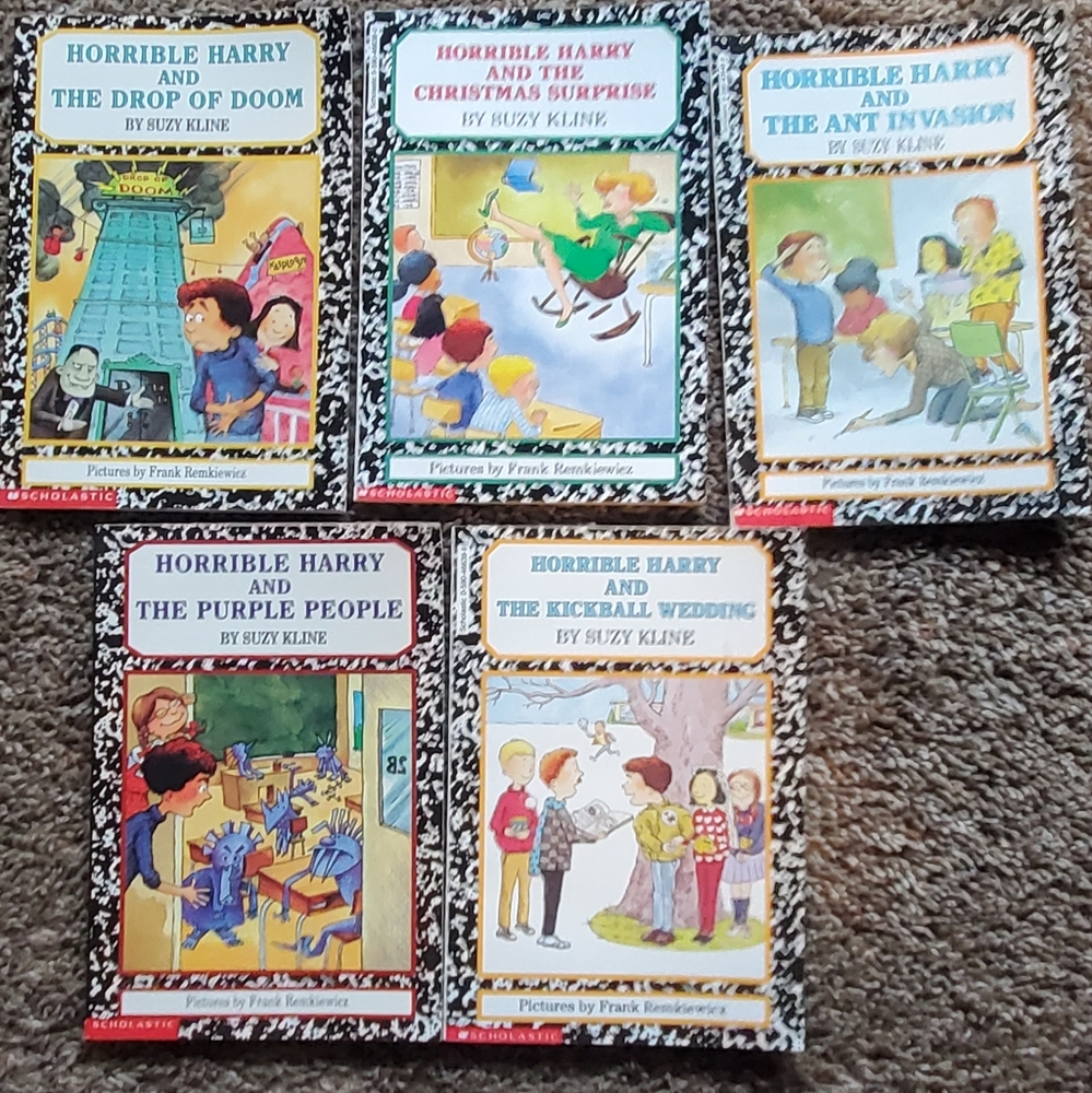 Horrible Harry Book Set of 5 Books- Colorful Covers